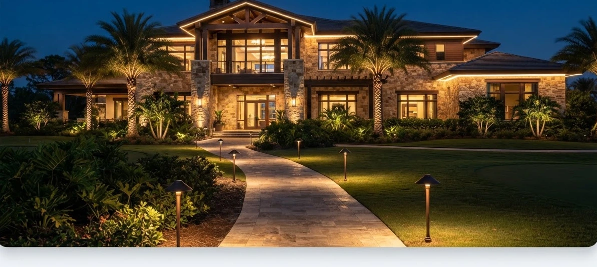 Garden paths & planting lighting inspiration