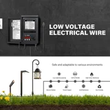 Low Voltage Landscape Wire 1 Pack 16/2 50FT Outdoor Lighting Wire 16AWG for Low Voltage