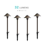 4W Low Voltage Path Lights — 4PK
