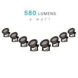 6W Underwater Pond Lights — 8PK