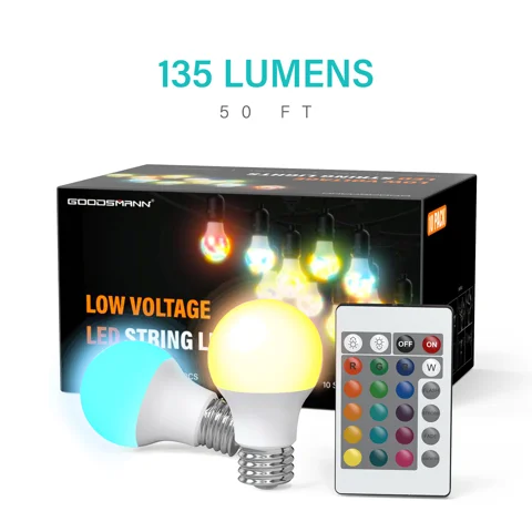 3W RGBW Low Voltage String Lights