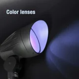 Blue Color Lenses with Metal Clip Transparent Glass Filter for MR16 Bulbs Spotlight