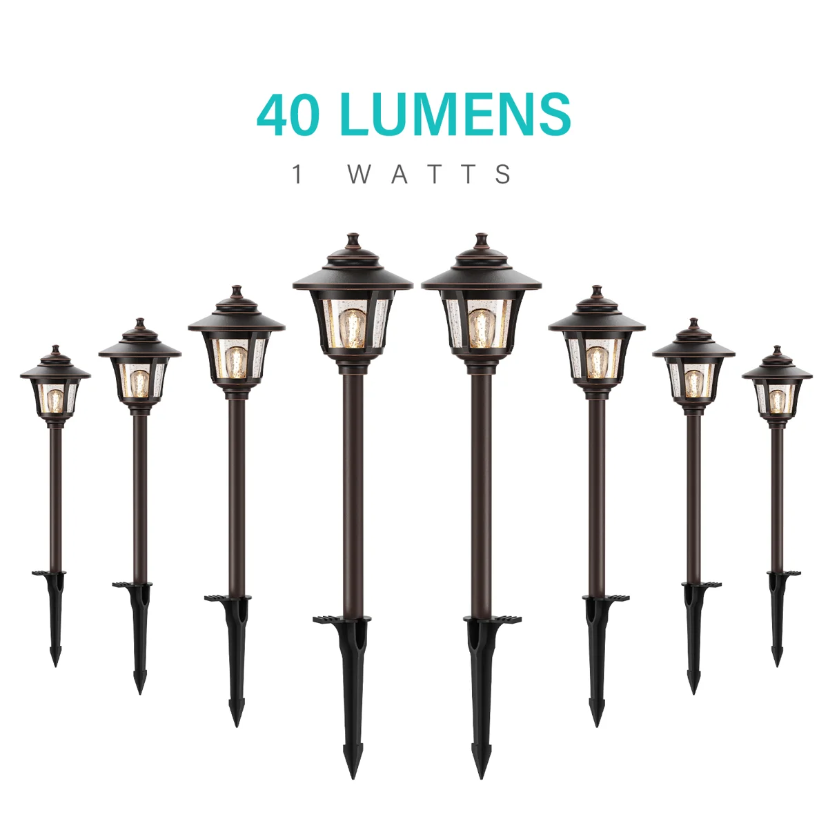 1W Low Voltage Path Lights — 8PK