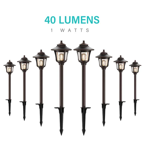 1W Low Voltage Path Lights — 8PK