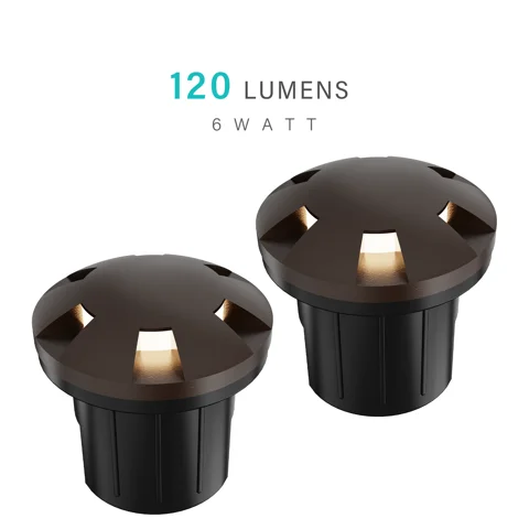 6 Watt In-Ground Landscape Lights — 2PK