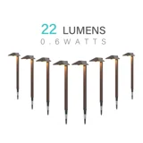 0.6W Low Voltage Path Lights — 8PK