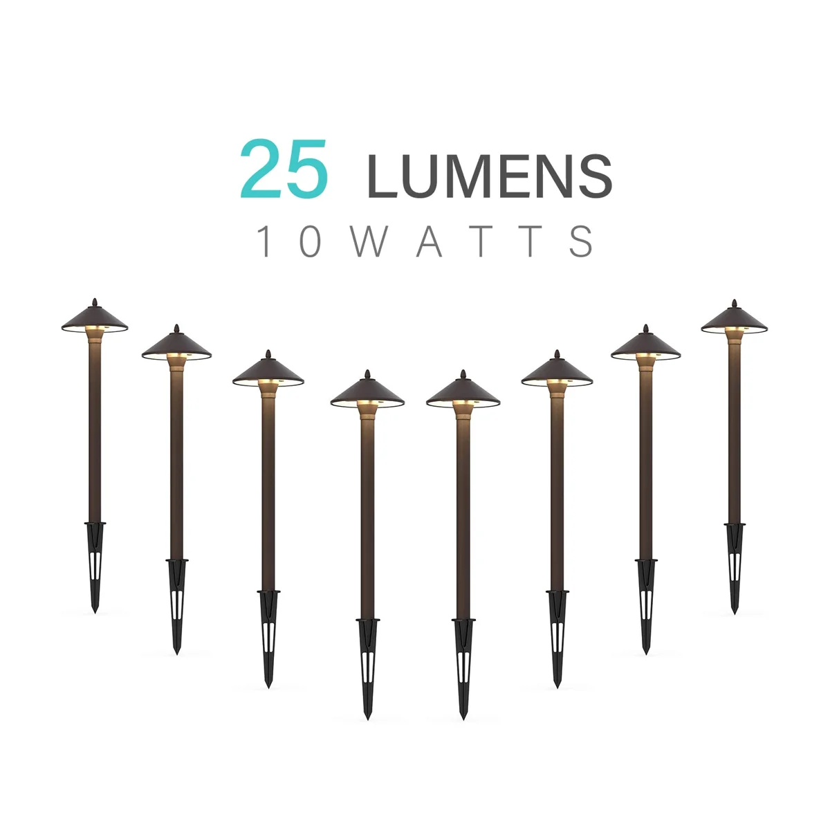10W Low Voltage Path Lights — 8PK