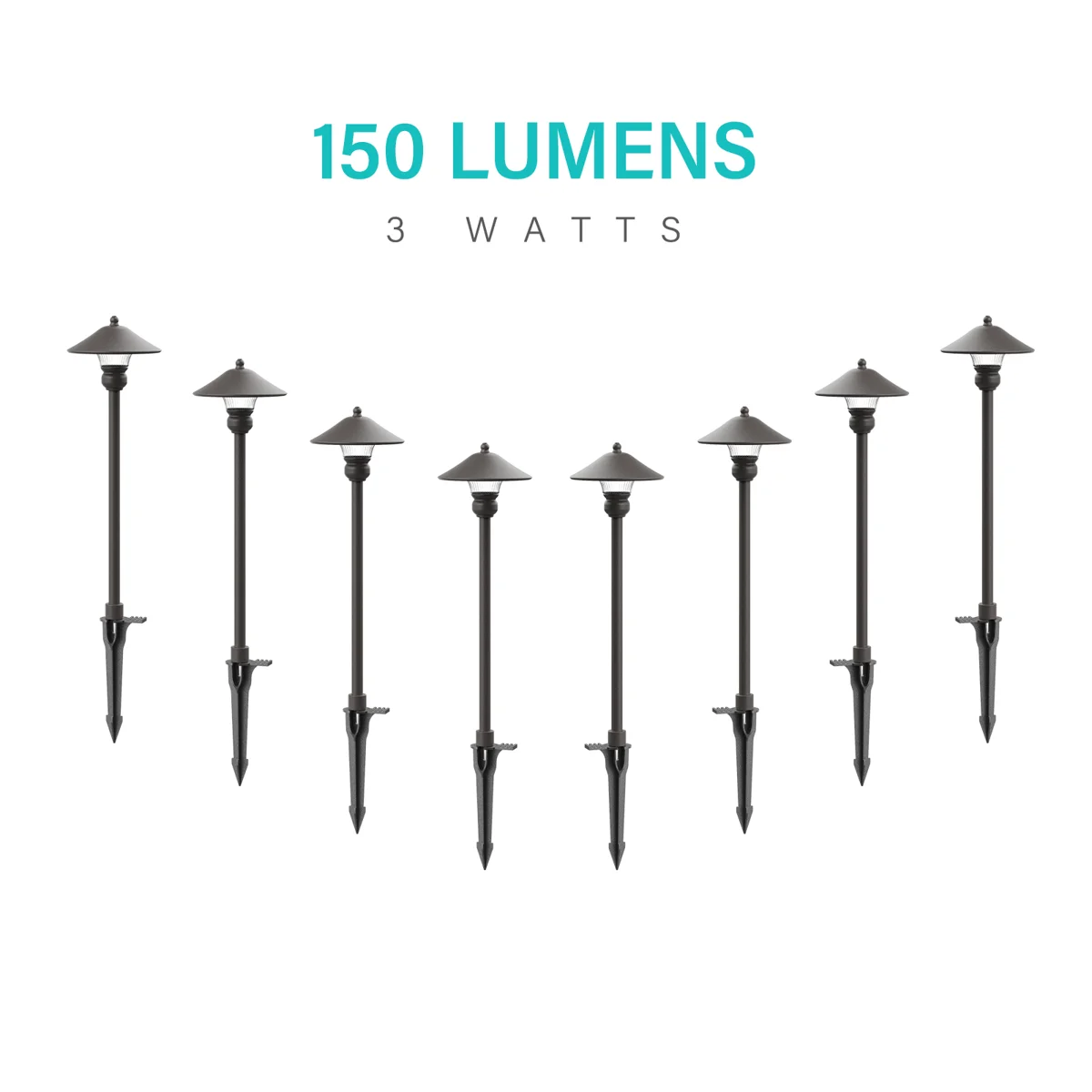 3W Low Voltage Path Lights — 8PK