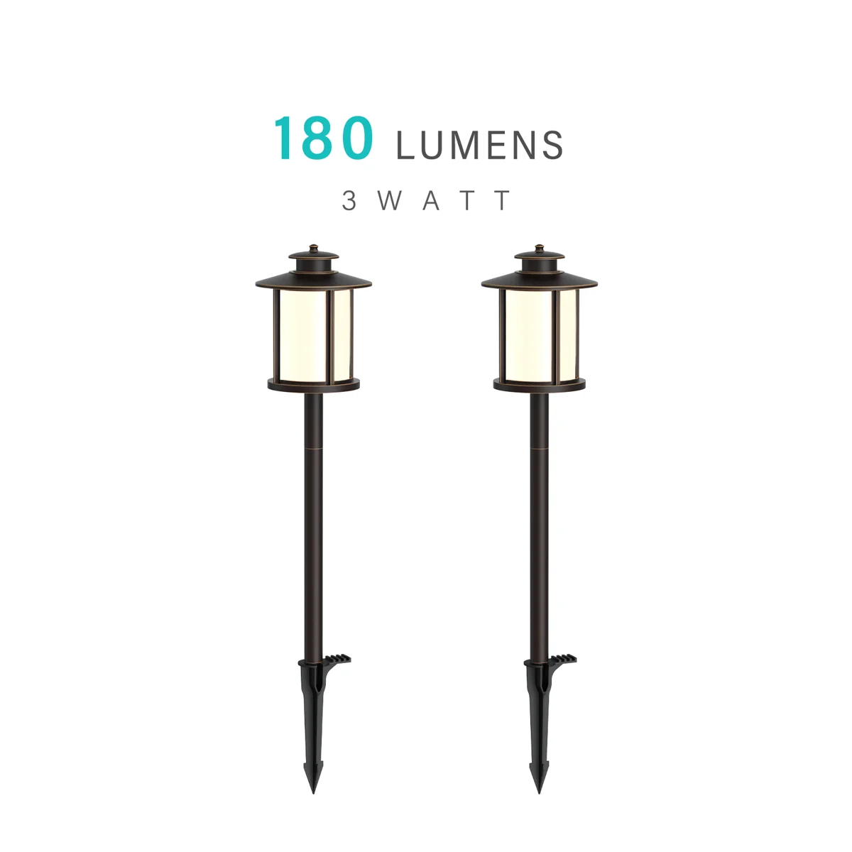 3W Low Voltage Path Lights — 2PK