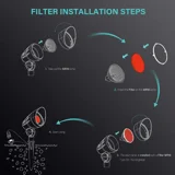 Red Color Lenses with Metal Clip Transparent Glass Filter for MR16 Bulbs Spotlight