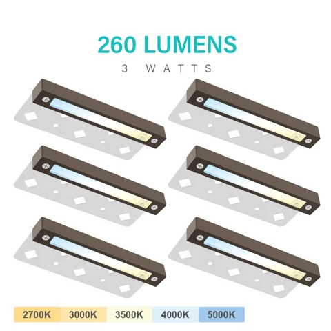 3W Hardscape Wall Lights — 6PK