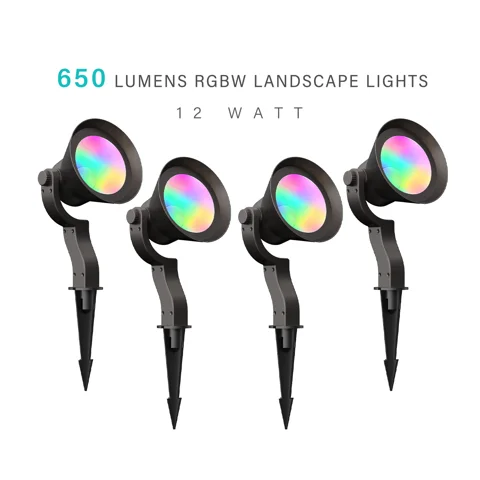 12W RGBW Low Voltage Spotlight — 4 Pack