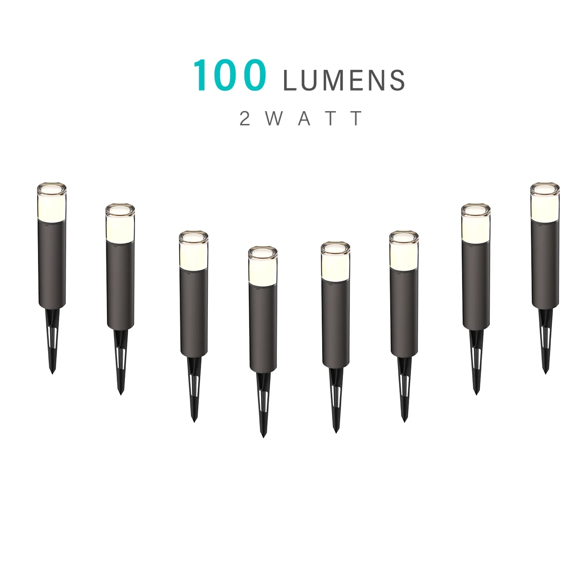 2W Low Voltage Path Lights — 8PK