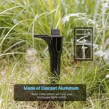 Landscape Light Stakes 2PCS Path Lights Replacement Stakes 3/4-14NPSM Metal Spikes for