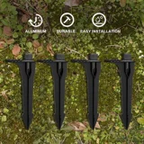 Landscape Light Stakes 2PCS Path Lights Replacement Stakes 3/4-14NPSM Metal Spikes for