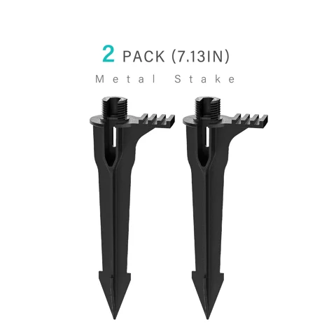 Landscape Light Stakes 2PCS Path Lights Replacement Stakes 3/4-14NPSM Metal Spikes for