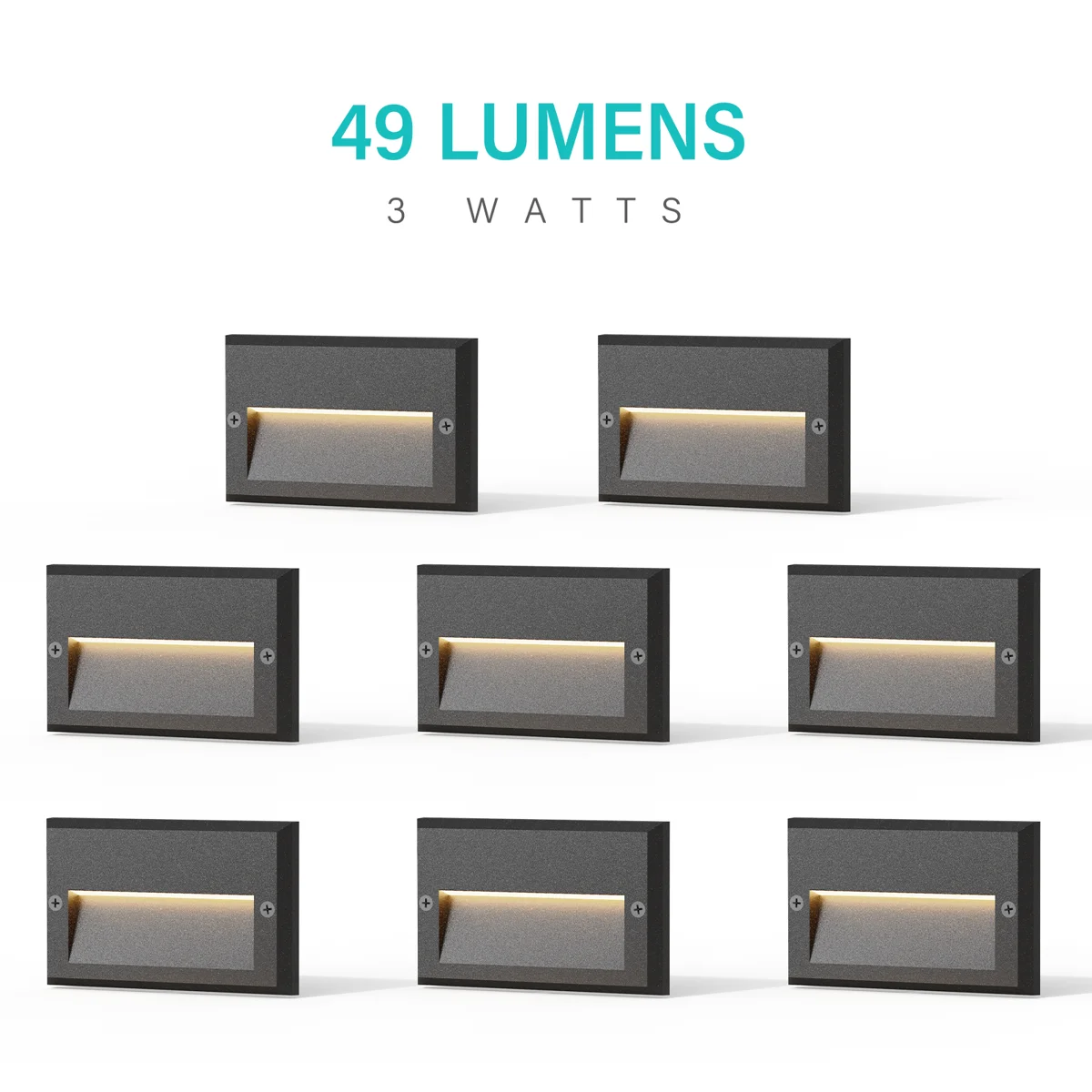3W Low Voltage Step Light — 8PK