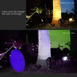 Blue Color Lenses with Metal Clip Transparent Glass Filter for MR16 Bulbs Spotlight