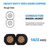 Low Voltage Electrical Wire 100ft 14AWG 2- Conductor Landscape Lighting Cable Direct