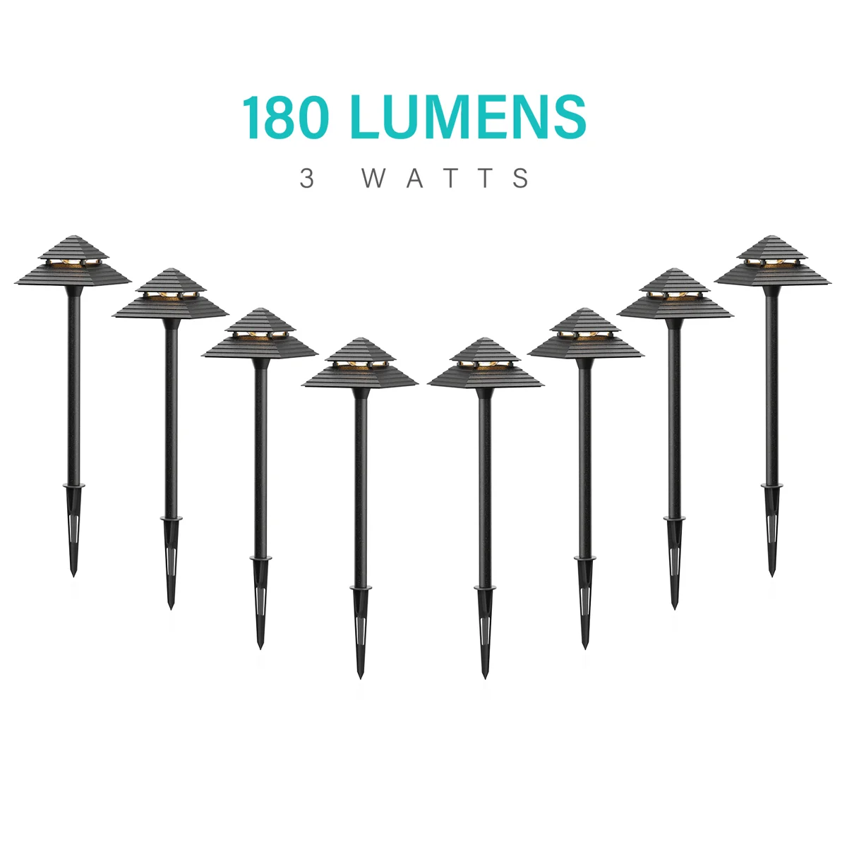 3W Low Voltage Path Lights — 8PK