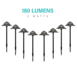 3W Low Voltage Path Lights — 8PK