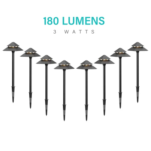 3W Low Voltage Path Lights — 8PK