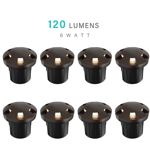 6 Watt In-Ground Landscape Lights — 8PK