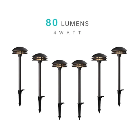 4W Low Voltage Path Lights — 6PK