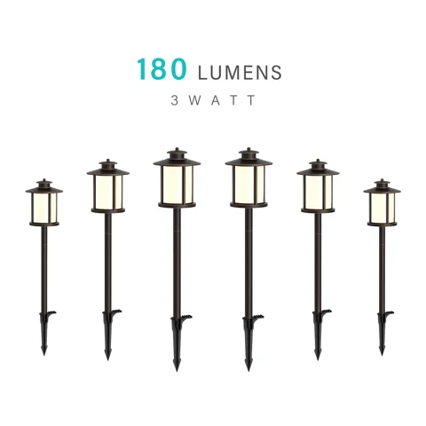3W Low Voltage Path Lights — 6PK
