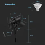 5W Low Voltage Spotlight — 8 PK
