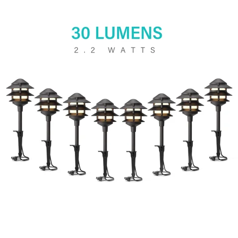 2.2 Watt Low Voltage Path Lights — 8PK